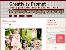 Tablet Screenshot of creativityprompt.com